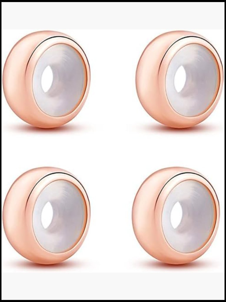 Sterling Silver Stopper Beads Compatible With Pandora Bracelets Diy Charm